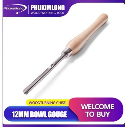 Phukimlong M2 HSS 12mm Bowl Gouge Wood Working Tools Wood Turning Chisel