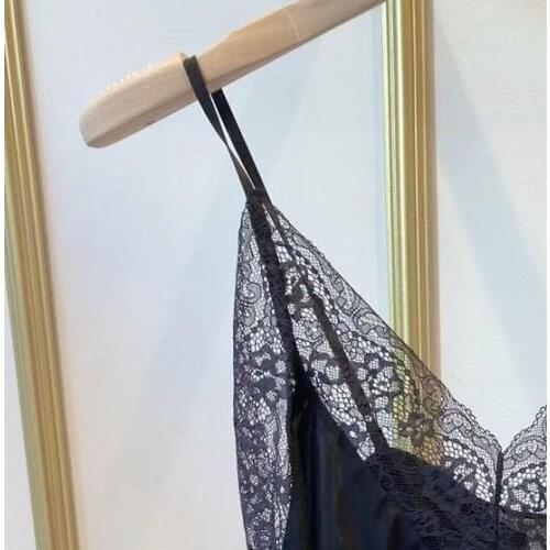 Womens Camis and Top Sleeveless Lace Stitching V-Neck Sling 2021 Summer Sexy Ladies Camisole Female Outfit