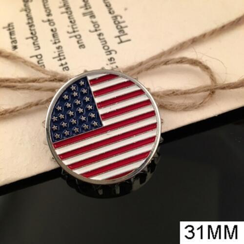 Vintage British Retro Eagle Star & Striped Flag Pin Brooch Metal Beer Bottle Cap Decorative Cork Medal Badge Pin Ornament Jewel