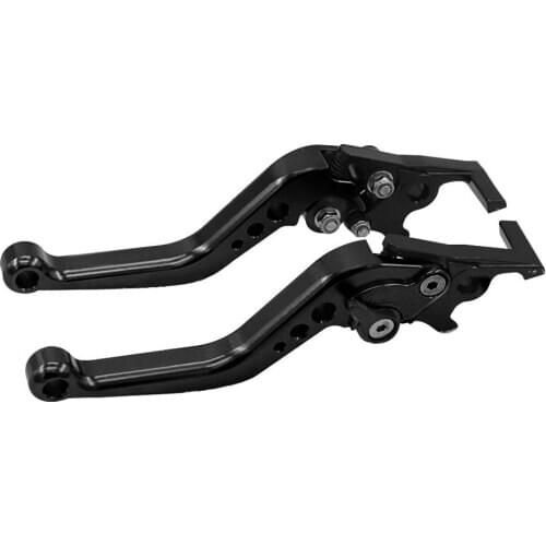 1 Pair Motorcycle Motorbike CNC Metal Adjustable Hand Lever Brake Handle Grip