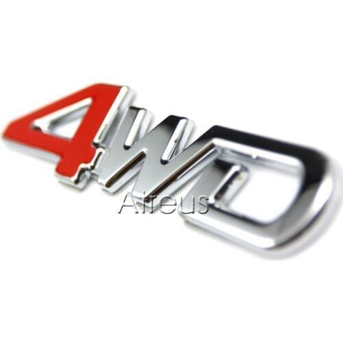 3D 4WD 4x4 Metal Stickers Car Sticker For kia rio k2 Sportage 3 2017 Cerato Sorento Volvo XC60 XC90 S60 S80 V70 S40 Accessories