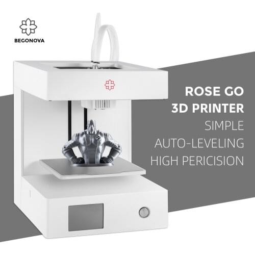 BEGONOVA Rose Go 3D Printer with 0.02mm super high precision, FDM 3D Printerwith silent TMC2208 stepper drivers