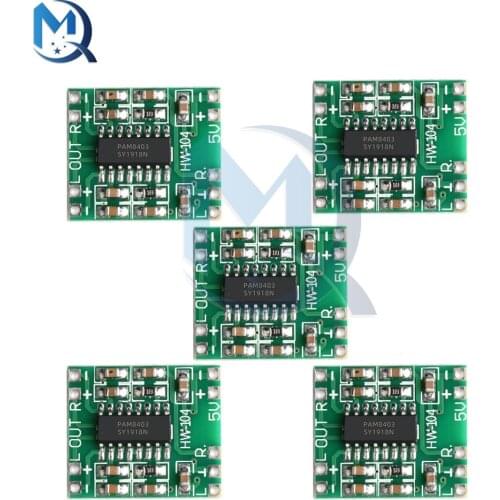 5pcs PAM8403 Super Mini Digital Amplifier Board 2 * 3W Class D Digital 2.5V To 5V Power Amplifier Board Efficient
