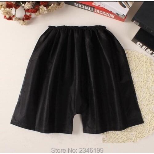50pcs/Pack, Black Sauna Pants Sterilized Disposable Underwear Nonwoven Flat Underpants For Hotel/Beauty/Foot Bath Breathable