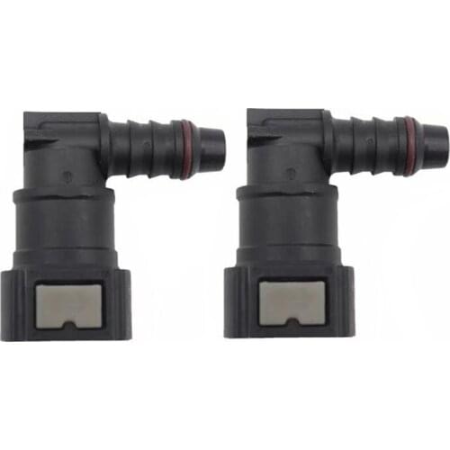 9.89 ID8 Curved Fuel Line Quick Connector, Urea Tube Fastener Pipe Fittings Gas Filter Fitting