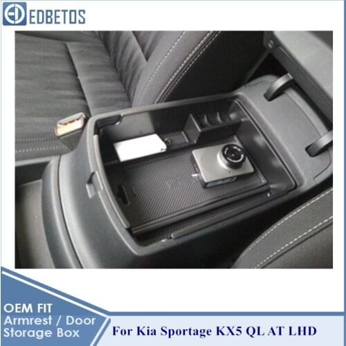 Car Center Console Box For Kia Sportage KX5 QL AT LHD 2016-2020 Accessories Central Multifunction Storage Pallet Container Box
