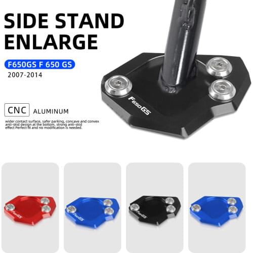 CNC Side Stand Cover Kickstand Support Pad Support Shell For BMW F650GS F650 GS F 650 GS 2007 2008 2009 2010 2011 2012 2013 2014