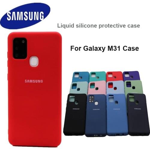 For Samsung Galaxy M31 Case For Samsung M31 Cover soft Liquid Silicone Phone Case For Samsung Galaxy m31case