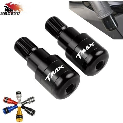 CNC Motorcycle Hand Bar Ends For YAMAHA TMAX T-MAX 530 2006-2016 TMAX 500 2008-2016 Motor Grip Ends Plus Handle Bar Grips Ends