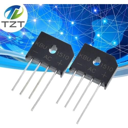 5PCS/lot diode bridge retifica KBU1510 DIP KBU-1510 15A 1000V ponte retificador electronica componentes KBU 1510