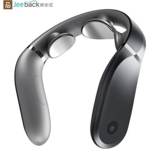 Jeeback G2-1 TENS Pulse Neck Massager Voice Version Electric Massager 3 Head L Shape Wear Far Infrared Heating Neck Electric Mas
