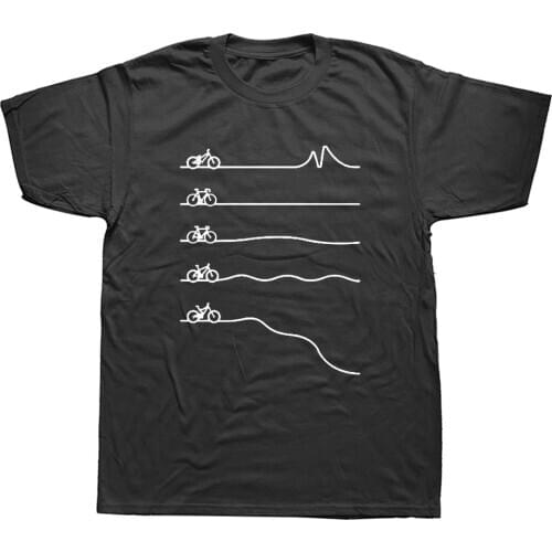 Biker Cyclinger Bicycle Funny T Shirts Men Summer Cotton Harajuku Short Sleeve O Neck Streetwear Black T-shirt