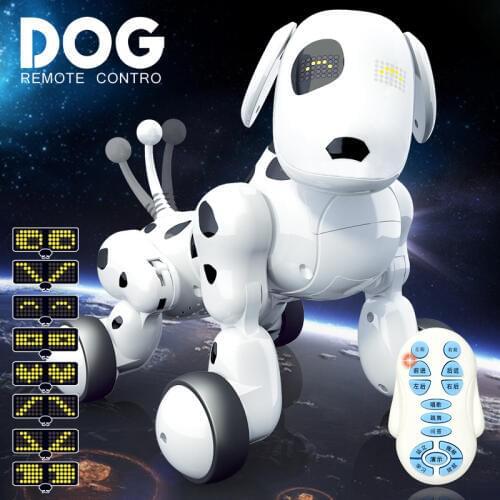 Intelligent RC Robot Dog Electronic Pet English Early Childhood Education Puzzle Electric Robots Dog Childrens Educational Toys
