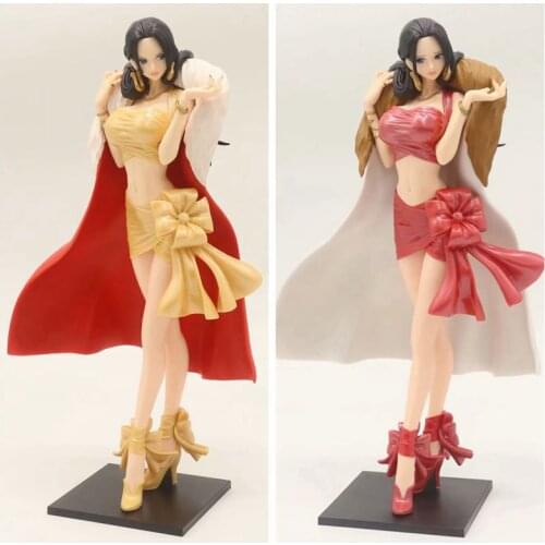 25CM Classic Anime One PieceBoa Hancock Red Yellow Movable Doll Model Sexy Toy Doll Decoration Gifts for Friends Collectibles