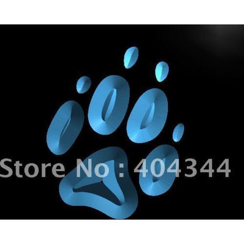 LB909- Paw Print Dog Cat Display Show Light Sign home decor crafts