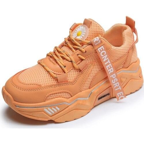 Daddy shoes 2020 summer new mesh breathable all-match sports shoes thick-soled ladies single shoes sneakers women
