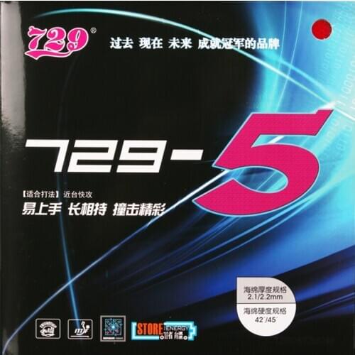 Original 729 5 729-5 Energy Aggregation Table Tennis Rubber for Table Tennis Rackets Blade fast attack Ping Pong Paddle Rubber