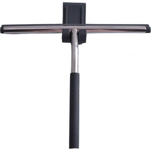 Glass Window Squeegee Cleaner Shower Bathroom Mirror Stainless Steel silicone T-Shaped Wiper