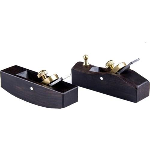 Vegetable tanned leather peeling planer leather slicer leather trimming tool ebony small plane arc planer shovel Leather Knife