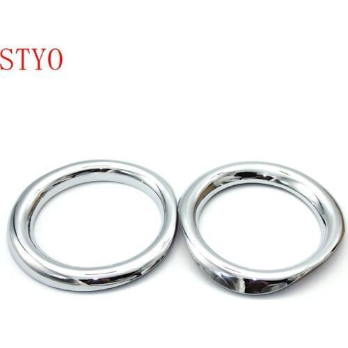 STYO For 2017 ToyotaS C-HR CHR chrome front fog lights fog lamp cover trim