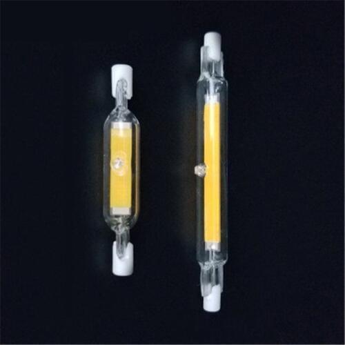 LED R7S Glass Tube 118mm 78mm dimmable Instead of halogen lamp cob 110V/220V Energy saving powerful R7S led bulb