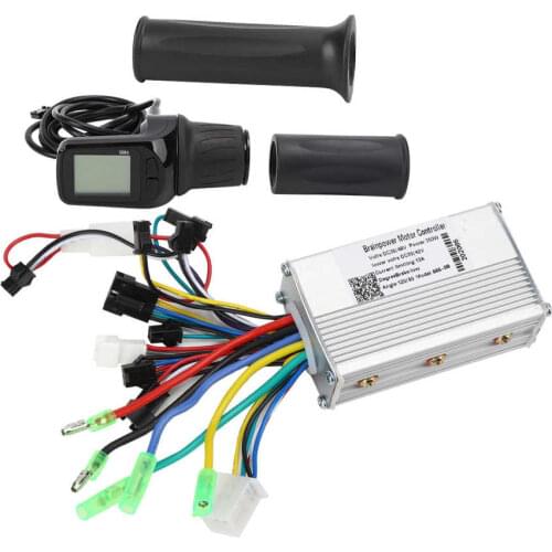36/48V 250/350W Universal Electric Bicycle E-bike Electric Scooter Controller with LCD Split Display Throttle Grips E-bike Parts
