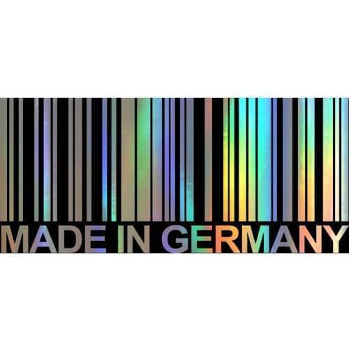 Car Sticker Vinyl 15.6cm*6.8cm MADE IN GERMANY Bar Code Fashion Stickers 3D Car Styling Decal Motorcycle Sticker On Car