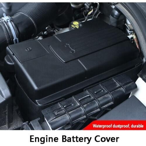 Waterproof Engine Battery Dustproof Negative Electrode Protective Cover For VW Skoda Polo Golf 7 Tiguan L Passat Accessories