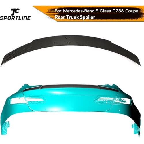 Rear Trunk Spoiler Boot Lip Wing Spoiler For Mercedes-Benz E Class C238 Coupe 2017 - 2019 Carbon Fiber