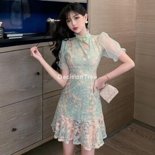 2021 chinese dress chinese traditional qipao vestidsos women female sexy cheongsam elegant vintage wedding party dress cheongsam