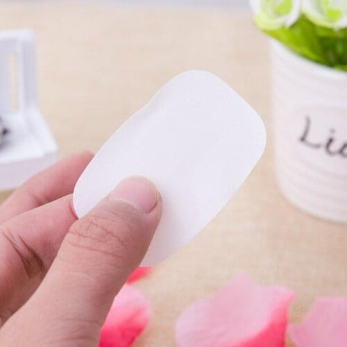 1Pcs Cleaning Tools Disposable Soap Paper Clean Scented Slice Foaming Box Mini Paper Soap For Outdoor Travel Use Cleaning Paper