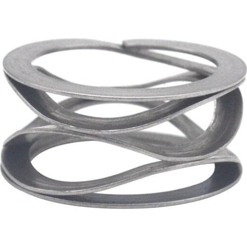 10pcs ID18mm OD24mm Thick0.5mm Material width3mm Free height 11mm Stainless Steel Small Parts Multiwave Washers