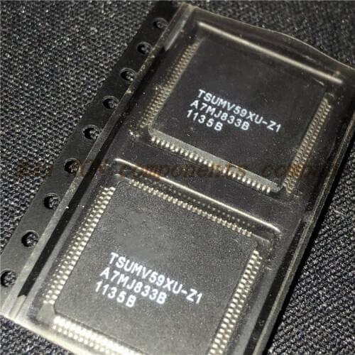 2PCS/LOT TSUMV59XU-Z1 TQFP100 (Square) LCD TV chip