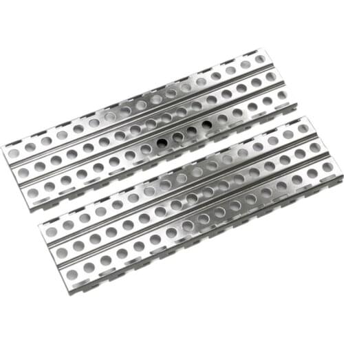 2Pcs Stainless Steel Sand Ladders Board for Axial SCX10 TRX-4 D90 1/10 RC Crawler Car