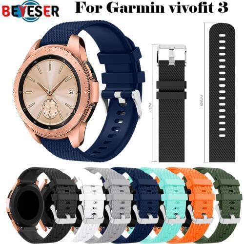 20mm Colorful Soft Silicone Replacement Strap for Garmin Vivoactive3 Vivomove HR Smart wristband for Vivoactive 3 Watch band