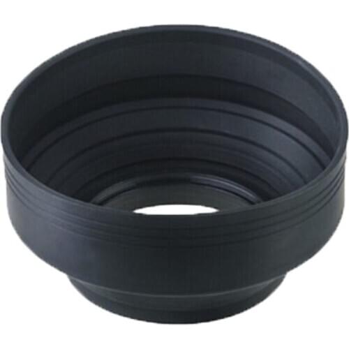 67mm 67 Rubber 3in1 3-stage Collapsible Lens Hood for Canon Nikon wholesale