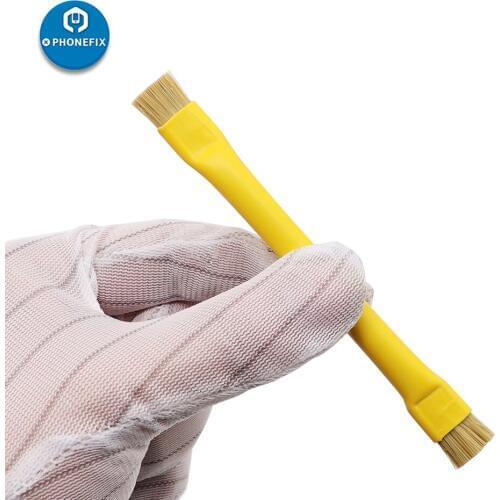 Anti-Static Brush Double Head Dust Brush Cleaning Brush for Mobile Phone Motherboard BGA Repair Cleaning Tool Kit