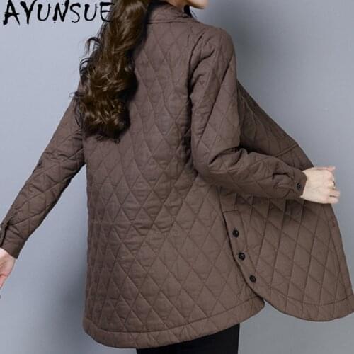 AYUNSUE autumn Winter Jacket Women 2020 Fashion Mid-length Thicken Womens Coats Female Jacket parka Casacos De Inverno Feminino