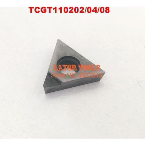 Free shipping 2PCS TCGT110202/TCGT110204/TCGT110208 PCD Inserts , CNC PCD Diamond insert For Lathe Tools Inserts For STGCR/STFCR