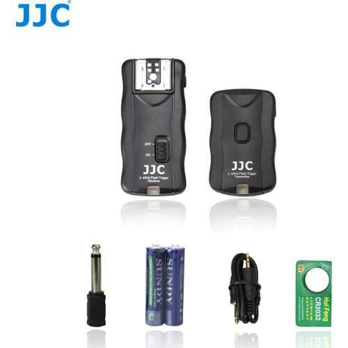 JJC 2.4GHz 100 Meters Wireless Remote Control Flash Trigger Kit 16 Channels Speedlight Controller for Canon/Nikon/Sony/Olympus