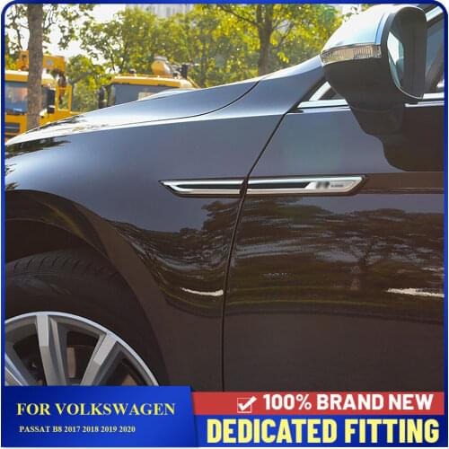 For Volkswagen Passat B8 2017 2018 2019 2020 Side Wing Fender Badge Emblem Sticker Car Body Fender Side Label Sticker 4Pcs/Set