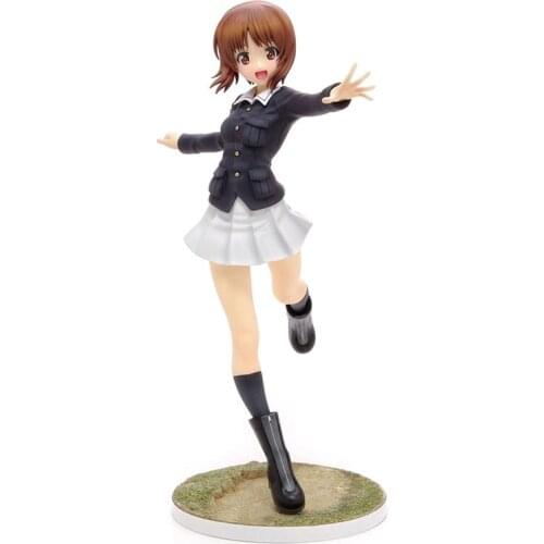 Anime Girls Und Panzer Miho Nishizumi Panzer PVC Action Figure 22CM Sexy Girls Figures Toy Adults Collection Model Toy Gifts