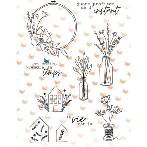 French Clear Stamp for Scrapbooking Transparent Silicone Rubber DIY Photo Album Decor 0215