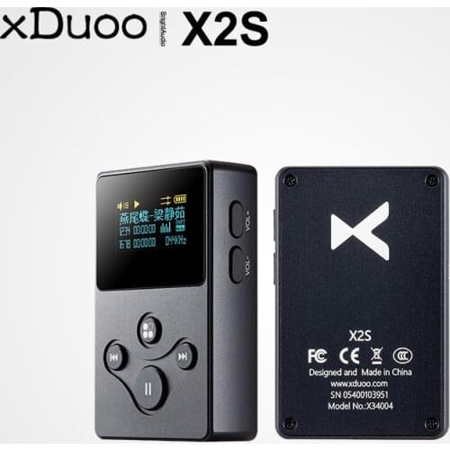 Xduoo X2S Hi-Res Lossless Mini Portable Music Player MP3 Rail to Rail Op-Amp Support DSD128 PCM 24Bit/192K OLED Screen