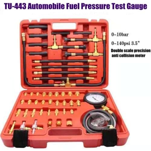 New! for All Car Fuel Injection Pump Tester Auto Pressure Test Gauge Diagnostic Tool Kits for Audi BMW Fiat Ford Mercedes Benz