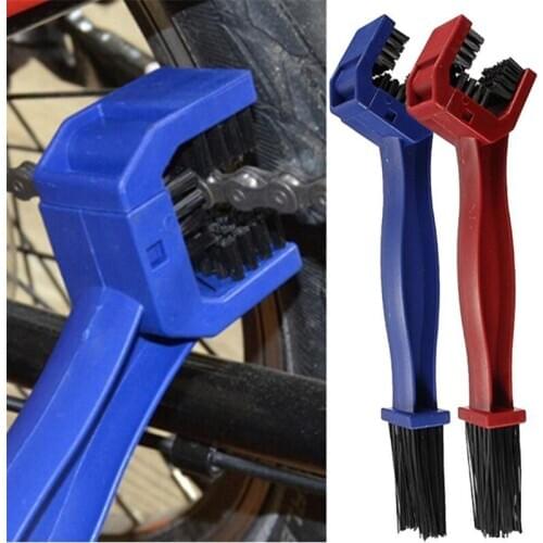 Motorcycle Bike Chain Cleaner Bicycle Brush Cycling Clean Chain Cleaner Outdoor Scrubber Tool for Road MTB Bike