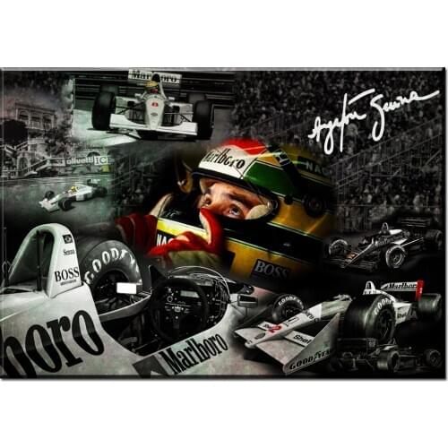 Oneroom o Full drill 5D DIY Diamond embroidery Ayrton Senna da Silva F1 Racer 5D Diy Diamond Painting Cross Stitch Rhinestone