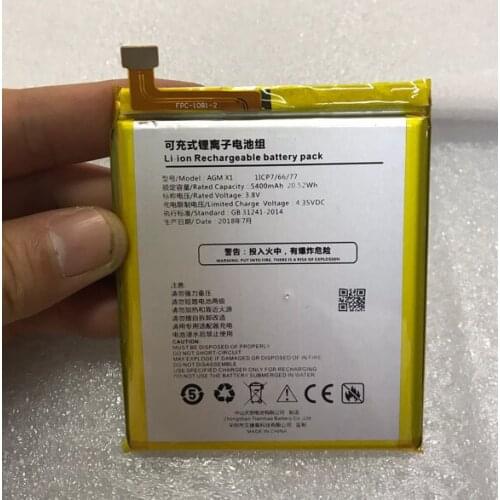 Original AGM X1 phone battery 5400mah 3.8V for AGM X1 phone