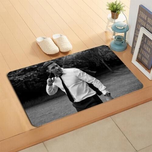 Custom Tom Hardy Doormat Floor/Bath/Kitchen/Beach Mat Flannel Sponge Fabric 3D Printed Shaggy Decoration For Bedroom