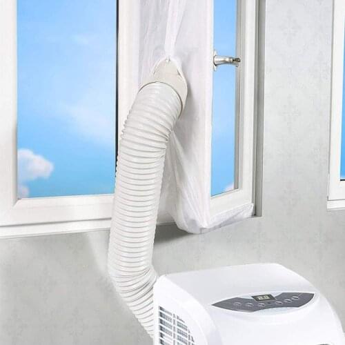 Portable Airlock Window Sealing Soft Cloth Waterproof Sealing Baffle For Mobile Air Conditioners And Exhaust Air Dryers#G4